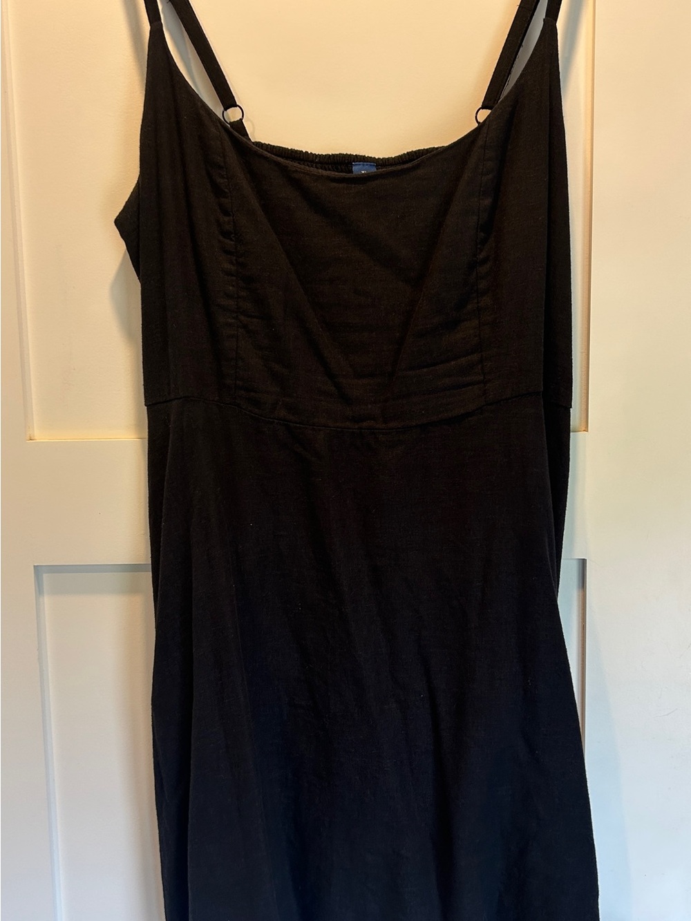 Classic Black Linen Blend Dress